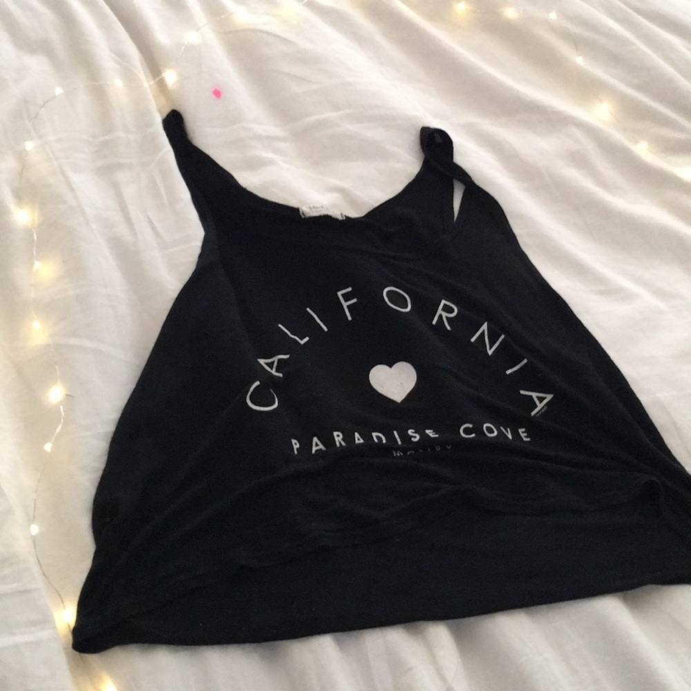 Black tank top